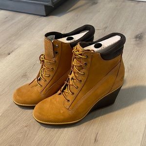 timberland wedge boots